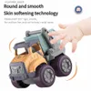12種類の車のおもちゃのための自動車おもちゃエンジニアリングトラック慣性摩擦パワーカーボーイズガールズ早期学習教育玩具ギフトl230518