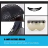 Casques de moto DERI pare-brise visière 3-Snap casque universel de Style pilote demi-ouvert accessoires Moto Capacete lunettes