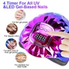 Nail Dryers UV LED Nail Lamp for Curing All Gel Nail Polish Drying Machine with Large LCD Touch Professional Smart Nail Dryer Salon Art Tool 230619