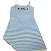 Vestidos casuales básicos Diseñador Verano Nuevo estilo de celebridad Sexy Stripe Letter Slim Strap Dress para mujeres KMDK