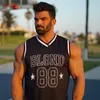 Men's Tank Tops Men Tank Tops Gyms Fitness Sleeveless Vest Casual Bodybuilding Breathable Quick-Drying Top Summer Male Basketball Clothing 230620