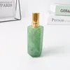 8 ml naturalny zielony kamień szlachetny Xiuyan jadeczki perfum butelka kryształowy pusty napełniany spray butelka domowa dekoracja domu