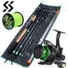 Ruten-Rollen-Kombination Sougayilang 3,0 m Karpfenangeln-Kombination L M H Power-Feederrute und Spinnrolle mit gratis 500 m Nylonschnur Komplettset Pesca 230619