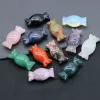 Loose Gemstones 7 Chakra Candy Crafts Natural Colorf Sweet Healing Crystal Stone Ornament For Halloween Gift Jewelry Drop Delivery Dhwek