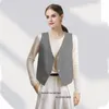 Women's Vests Women's Suit Linen Vest Single Breasted Slim Fit Commuter Office Sleeveless Jacket Summer Zevity Official Store Waistcoat