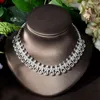 Collier Boucles d'oreilles Dénonce de mode pour les femmes Drop eau de mariage Boucle d'oreille cubique Boucle d'oreille africaine Dubaï Bijoux Bridal N-996