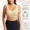 Tenue de yoga femmes sans anneau en acier soutien-gorge de sport confortable avec sous-vêtements rembourrés fond beauté dos gilet