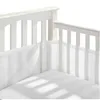 Bed Rails 2PcsSet Breathable Anti-Bumper Baby Breathable Mesh Crib Liner Crib Protector 230619