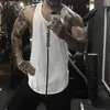 Herrtankstoppar män tank top gym träning fitness bodybuilding ärmlös skjorta manlig bomullskläder sport singlet väst män undertröja 230620