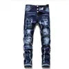 Jeans Masculino Masculino Jeans Skinny Jeans Buracos Estilo Italiano Calças Jeans Stretch Calças Masculinas de Alta Qualidade Tamanho 42 230620