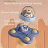 Montessori Baby Bath Toys For Boy Children Kaing Sucker Fidget Spinner For Kids 2-4 lata śmieszne dziecięce grzechotki Teether L230518