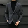 Ternos masculinos plus size primavera e outono moda social masculina casual slim fit blazer cor sólida jaqueta masculina outwear 2023 d52