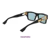 Topp original grossistdita solglasögon online -butik Grandmaster Seven DTS 407 A 01 Black Gold Frame Blue Lens Stora solglasögon