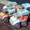 12 Types Of Car Toys For Baby Kids Engineering Truck Inertia Friction Power Car Boys Girls Early Learning Educational Toys Gifts L230518