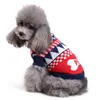 犬のニットセーター子犬のセーター温かい柔らかいペットのホリデー服小さな中猫と犬のための服
