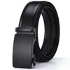 Belts Men's Automatic Ratchet Pu Leather Belt Buckle Male High Quality Casual Cinturones Golf 130 140cm Black Coffee 3.5cm Wide