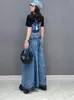 Kvinnors byxor Vefadisa 2023 Summer Woman Denim Wide Leg Fashion Casual Personlig personlig oregelbunden trendiga tjej Jeans ZY755