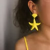 Brincos pendentes Starfish Stud para mulheres Metal Drop Set Design oco Moda Feminina Jóias Atacado E3156