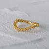 Cluster Ringe Exquisite Farbverlauf Zirkonia Welle 925 Sterling Silber Ewigkeit Bijoux Bague Für Paare Frauen Hochzeit Jewerly Geschenk
