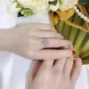 Anéis de casamento moda anel em forma de pêra para mulheres luxo micropavimentado cristal zircão elegante noivado noivado jóias amante