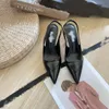 7cm triangel spänne slingback sandaler metalliska sier patent pumpar höga klackar skor pekade tå kvinnor lady bröllop fest middag pump