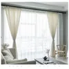 Gardin modern japansk stil linne gardin förtjockar gasväv kontrakterat sovrum vågfönster balkong skuggning skärm 230619