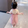 家族を一致する衣装古代中国のコスチューム親子服の子供の女の子ハンフドレス服プリンセスママMe赤ちゃん伝統230619