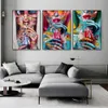 Graffiti Woman Wall Art Poster Abstrato Estilo Cômico Mural Decoração de Casa Moderna Impressão de Imagens Pintura em Lona Decoração de Sala de Estar