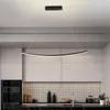 Lampade a sospensione Nordic Led Lights Minimalista Aluminium Hanglamp per sala da pranzo Office Bar Decor Lighting Modern Home Kitchen Fixtures