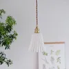 Pendant Lamps Loft Vintage Lights White For Ceiling Kitchen Dining Room LED Hanging Ceramic Lampshade Nordic Home Decor Fixture