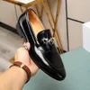 Lyxvarumärke H MENS Loafers passar Office Dress Casual Shoes Walk Real Leather Rubber Outsole Storlek 38-44