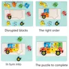 Montessori Holzpuzzle Cartoon Tier Qualität verdicken 3D Puzzle Lernspielzeug für Kinder Kleinkinder 2 3 4 5 Jahre