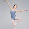 Стадия ношения балетных танцевальных купальников для женщин Практикуйте костюм Backless Ballerina Gymnastics Bodysuit JL1761