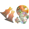 100 Sets Huancai Meerjungfrau-Dinosaurier-Bagger-Kuchenständer, 3-stöckiger Meerjungfrauenschwanz-Cupcake-Ständer aus Pappe für Kindergeburtstage, Under The Sea Party-Lieferant