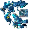 Transformation Toys Robots Mini Force 2 Super Dino Power Transformation Robot to dinozaur Figure Figurs Mini Force x Deformacja Zabawa dla dzieci Prezent 230619