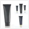 100ml black hose / gold black plastic cover cosmetic packaging empty bottle Facial Cleanser moisturizer bottle F1336 Tlvvv