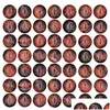 Crystal 49Pcs 10Mm Natural Round Stone Bead Loose Gemstone Diy Smooth Beads For Bracelet Necklace Earrings Jewelry Making Dro Dhw8B