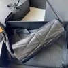 7a bolsa de designer le 57 bolsa de axilas bolsa de pele de carneiro travesseiro 698567 afshion clássico quadrado treliça feminina couro genuíno de alta qualidade luxo personalizado feito pulso