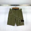 Herr mode casual shorts designer sideetikett pockrt bekväm andningsverktyg ljus lyx shorts hög kvalitet fin bomull lös fast färg enkla shorts