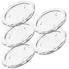 Candle Holders 5pcs Glass Holder Scented Tray Plate Dinner Party