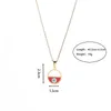 Pendant Necklaces In Europe And America INS Devil's Eye French Oil Dripping Stainless Steel Necklace Jewelry