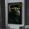 С очками и наушниками смешные горилла стены на стенах плакат современный высокий домашний декор Canvas картина роспись картинки печатные работы художественные работы