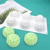 Baking Moulds 6 Cavity Craft Handmade Soap Making Kitchen 3D Santa Ana Flower Silicone Cake Mold Mousse Resin