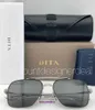 Top Original wholesale Dita sunglasses online store DITA FLIGHT SEVEN Square Sunglasses Black Silver Gray Polarized DTS111 57 05 NEW