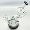 Hot Recycler waterpijp olie rig glazen waterpijp met 1 perc kromedome draaibare waterkolom 14mm connector GB-320