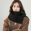 Sciarpe invernali staccabili antivento da donna scaldacollo collo alto sciarpa lavorata a maglia