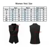 Kvinnors västar Kvinnors kostym Linne Vest Single Breasted Slim Fit Pommuter Office ärmlös jacka Summer Zevity Officiell butik Waistcoat