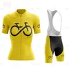 Cykeltröja sätter kvinnor Triathlon Short Sleeve Skinsuit Maillot Ropa Ciclismo Bicycle Clothing Bike Shirts MTB 230620