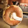 Plush Pillows Cushions 45cm Plush Donut Cute Pillow Cartoon Simulation Food Plush Toy Chair Sofa Throw Pillows Gift for Lovers Kids R230620