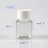 30ml 50ml 80ml Transparent Square PET Bottle, Packing Bottle, Capsule Bottle, Plastic Bottle with white cap F1853 Badxh